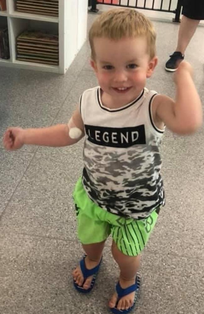 Beaconsfield baby Lucas Baker did not just surprise his parents by arriving six weeks early – the biggest shock came 10 days later when he was diagnosed with viral meningitis. Picture: Contributed