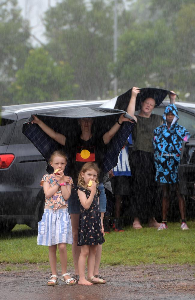 Invasion Day protests outside the notorious Don Dale Youth Detention Centre. Picture: (A)manda Parkinson