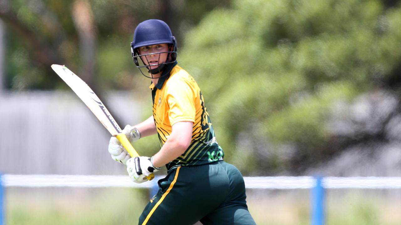 Collins batting for the Kookaburras. Picture: Mike Dugdale