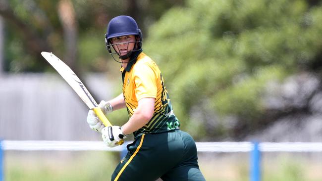 Collins batting for the Kookaburras. Picture: Mike Dugdale