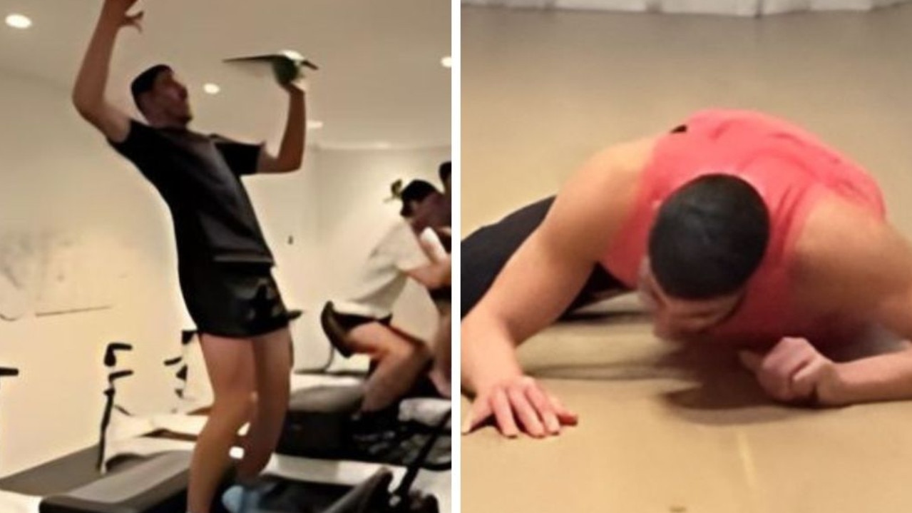 Men destroyed by ‘damn hard’ girly workout