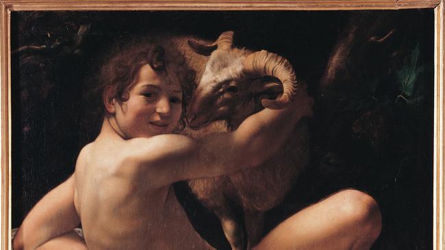 Caravaggio’s Saint John the Baptist with a ram, 1602, Rome, Capitoline Museum