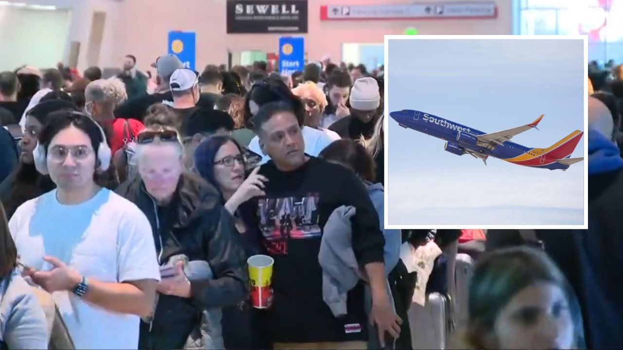 Airport chaos as airline cancels 3,000 flights. Picture: Fox4; Supplied