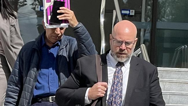 Mohammad Rashid Niaz with his lawyer Patrick Schmidt. Picture: Ashleigh Tullis