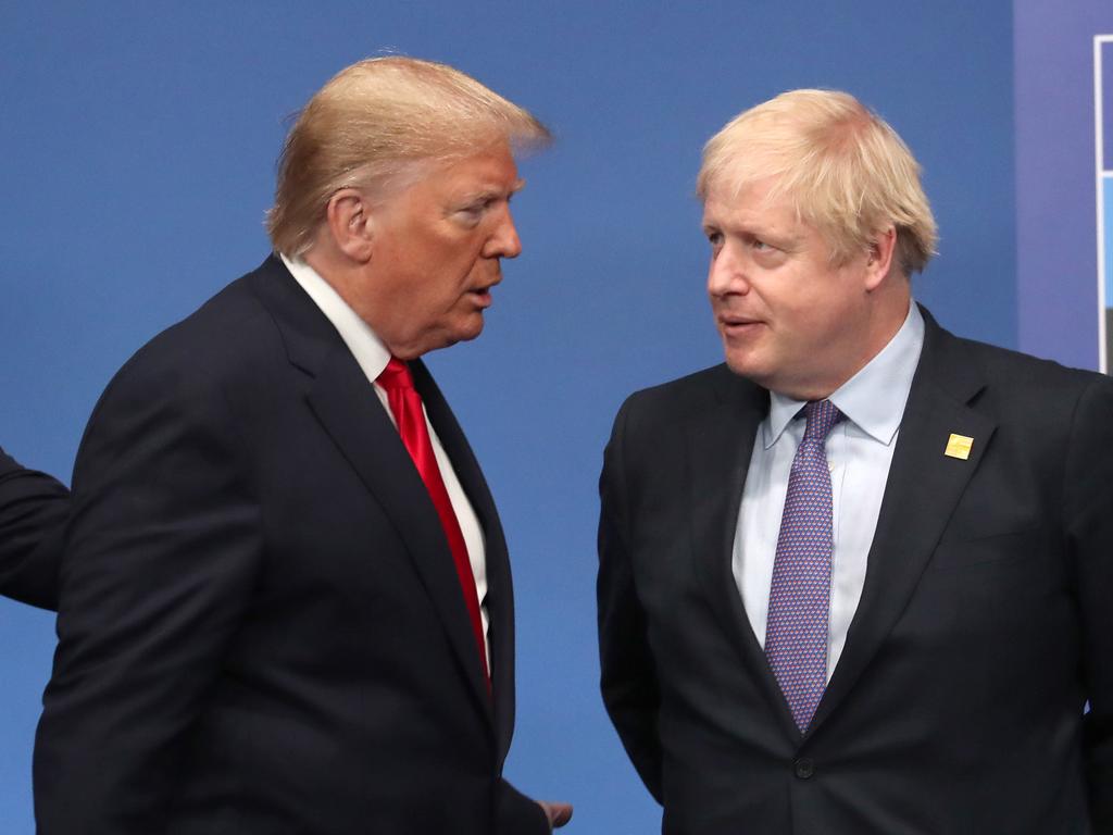 Boris Johnson has explicitly linked Mr Trump to the attack. Picture: Steve Parsons-WPA Pool/Getty Images