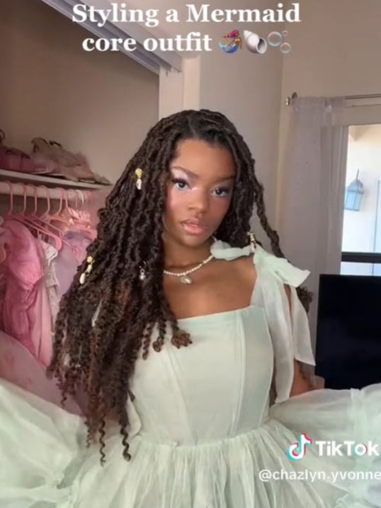 On TikTok, Yvonne’s mermaidcore looks earned her over 471,000 views. Picture: Chazlyn Yvonne/TikTok