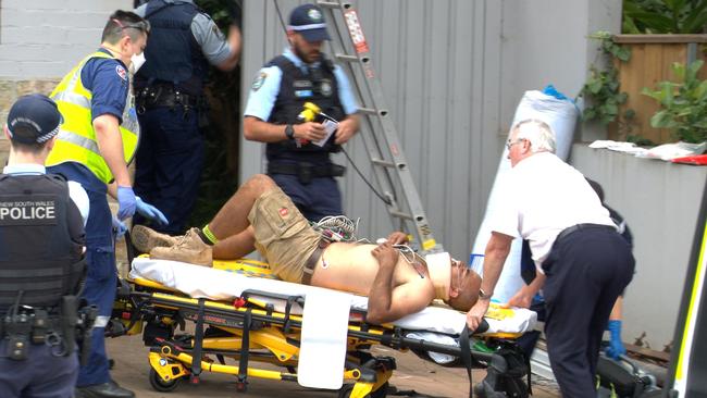 A tradie has been rushed to hospital having falling from a roof after an alleged brawl on a construction site in Sydney’s east. Picture: On Scene Bondi