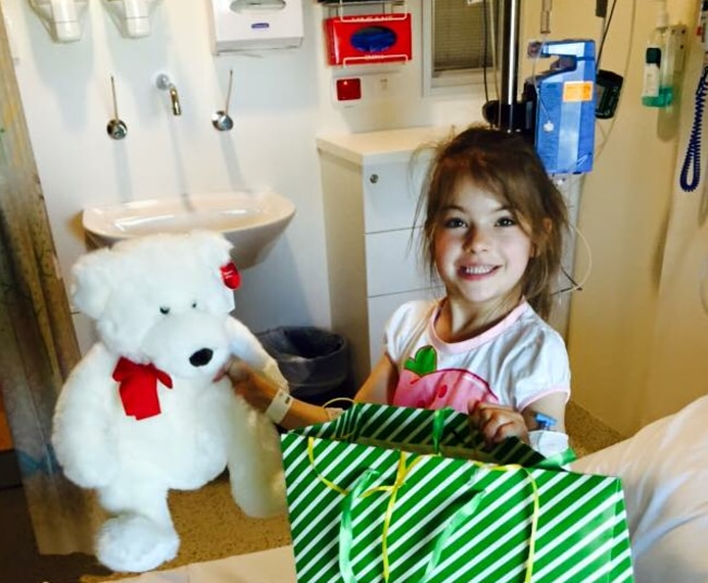 SJust seven when she was diagnosed, Bella has spent many days in hospital. Picture: Supplied