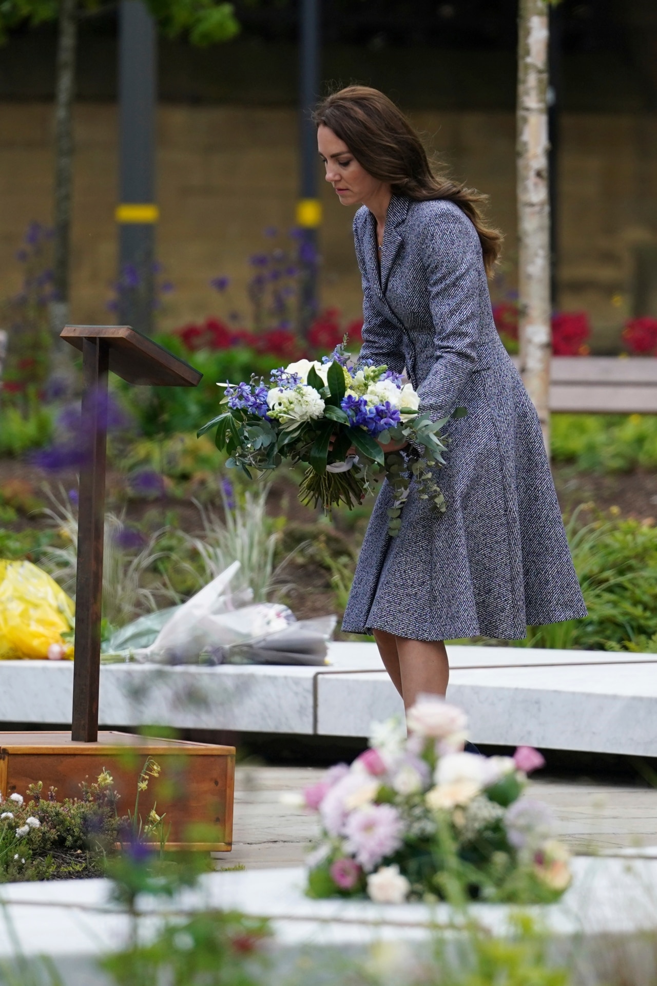 Kate Middleton Wears Symbolic Bee Earrings in Manchester