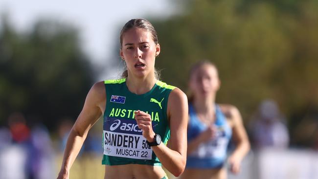 Olivia Sandery competes in the Women's 10km Race Walk during the World Athletics Race Walking Team Championships Picture: Francois Nel