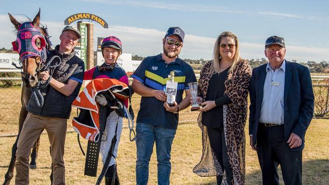 Emily Lang after riding five winners at Warwick. Picture: Bubbles Barbierato