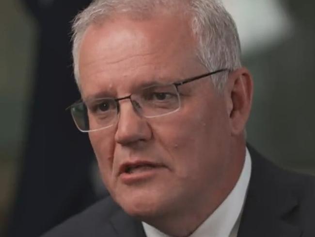 Scott Morrison has been forced to answer for recent scandals and allegations in a tense live interview. Image: ABC