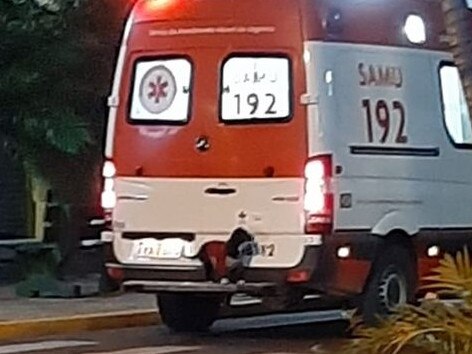 Brazilian dog leaps inside ambulance, waits outside hospital  to protect sick owner