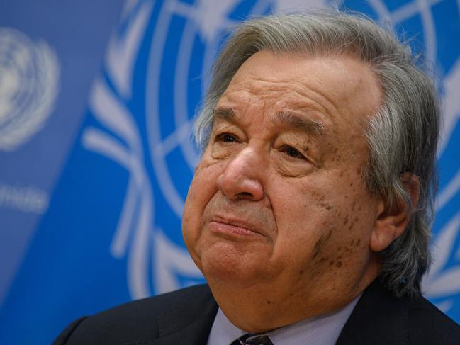 UN secretary-general Antonio Guterres says the ‘climate time bomb’ is ticking. Picture: AFP