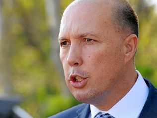 HOME Affairs Minister Peter Dutton has said it's just "common sense" to drug test people. Picture: Patrick Woods