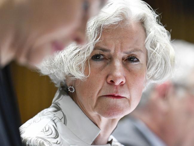 CANBERRA, AUSTRALIA  - NewsWire Photos - February 24 2025: Secretary of the Department of Home Affairs, Stephanie Foster PSMÃÂ  appears before the Legal and Constitutional Affairs Estimates at Parliament House in Canberra. Picture: NewsWire / Martin Ollman