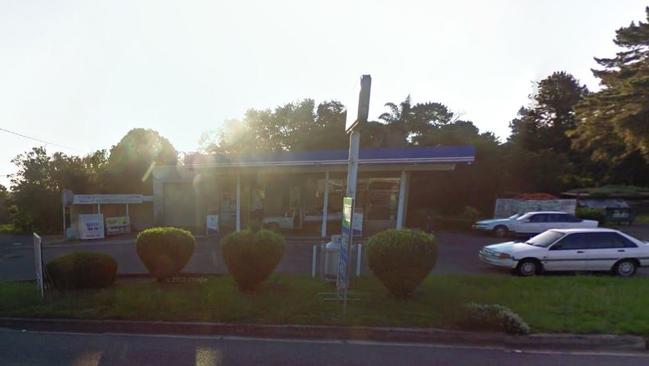 The service station at Peats Ridge where Clint Starkey was viciously bashed before it became Caltex. Picture: Google street view