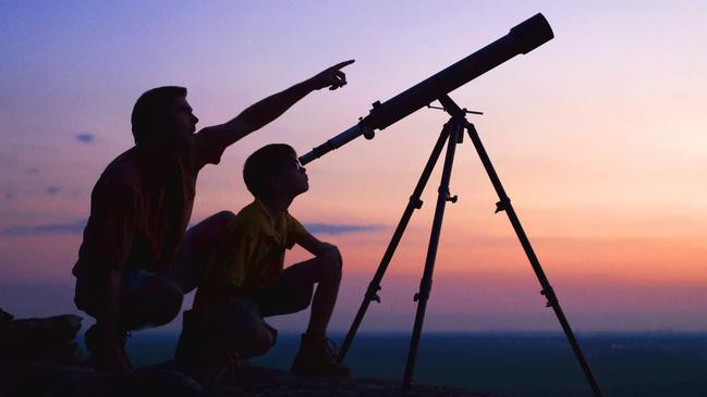 Stargazers are set to be treated to a galactic display this week, as planets align and shooting stars light up the night sky. Picture: Supplied