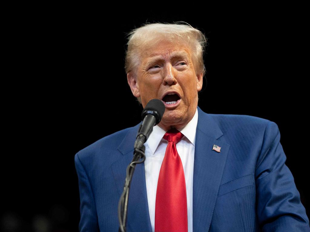 Donald Trump speaks during a campaign rally at Findlay Toyota Centre in Prescott Valley, Arizona. Picture: Getty Images via AFP