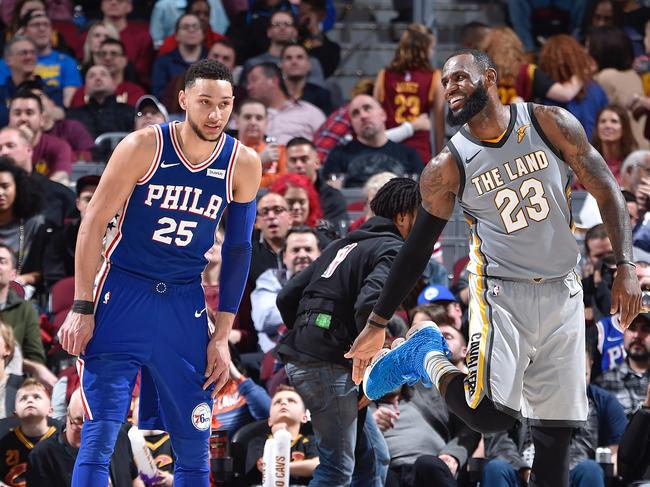 Ben Simmons and LeBron James
