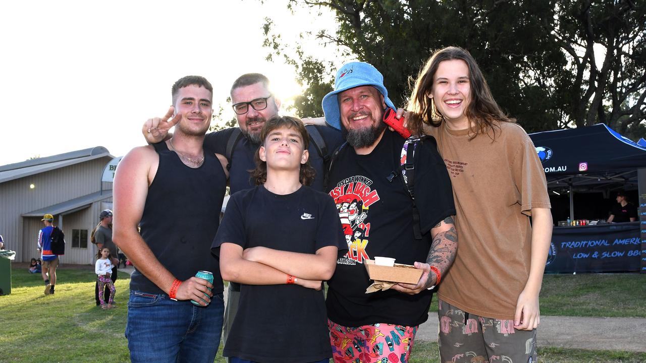 Joel Martin, Jack Martin, Blake Martin, Ryan Martin, Marley Martin. Meatstock Festival at the Toowoomba showgrounds. April 2022