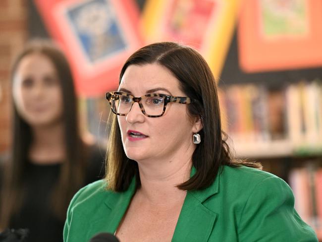 Minister for Education Sarah Mitchell has been quizzed about the play by One Nation MP Mark Latham. Picture: Jeremy Piper