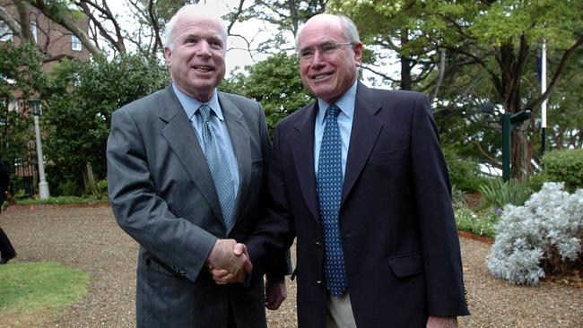 US Senator John McCain and John Howard in 2006.