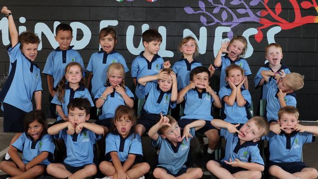My First Year: Ormeau State School Prep A. Back row: Leo, Throne, Layla, Nixon, Nova, Joleigh, Kyran. Middle row: Carissa, Cleo, Leo, Lohan, Jaycee, Dusty. Front row: Ariyah, Axcel, Amelia, Liam, Michael, Evan.Picture Glenn Hampson