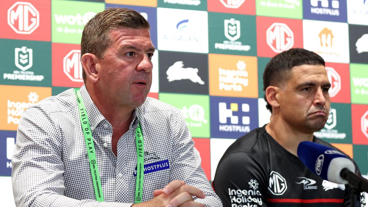 Jason Demetriou has been sacked by the Rabbitohs. (Photo by Brendon Thorne/Getty Images)