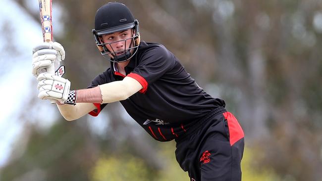 Connor Rutland in action for Essendon’s First XI. Picture: Hamish Blair