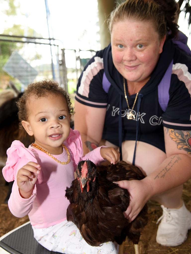 Zahlia and her mother Ashton Kunst. Heritage Bank Toowoomba Royal Show. Sunday March 27, 2022