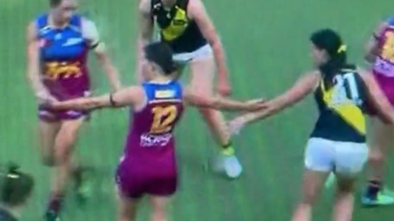 Brisbane’s Sophie Conway tricked the umpire.