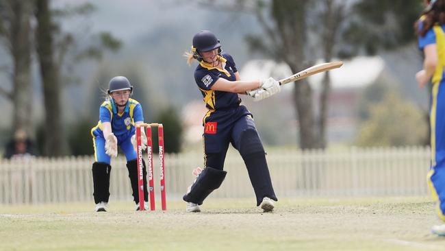 Molly Kidd batting for the Central Coast against Southern Districts earlier in the tournament. Picture: Sue Graham