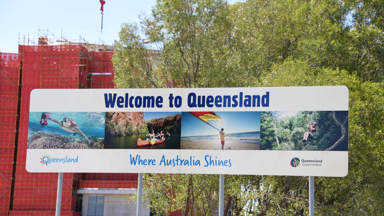 Welcome to Queensland sign near the Gold Coast Airport. Photos: Steve Holland