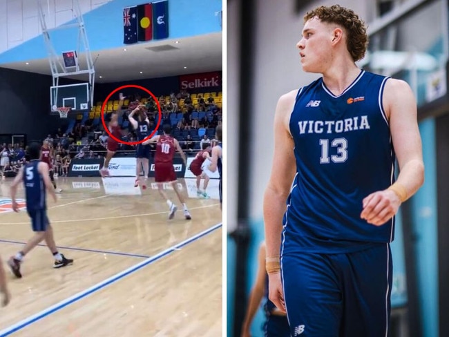 Austin Rapp's epic buzzer beater against QLD. Pic: Supplied