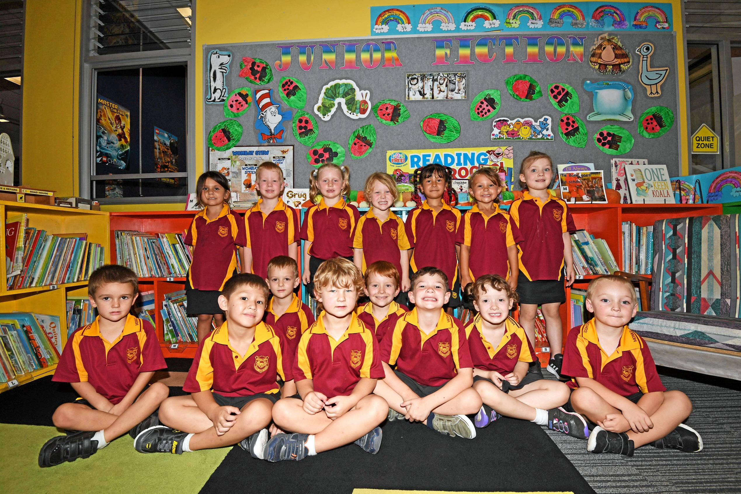 Monkland State School -Row 1 (sitting) :-  Ruben MacDonald, Axel Schneider, Shane Pope, Brayden Hales, Cooper Mitchell, Addy Carroll, Maleah Thompson & Dylan Sweeney.Row 2 (standing) :- Bonnie Alexander, Riley Nathan, Storm Krause, Charlotte Sutton, Jasmin OBrien, Elle Carman & Milly Gamas PearceAbsent :- Destiny Byrne. Picture: Troy Jegers