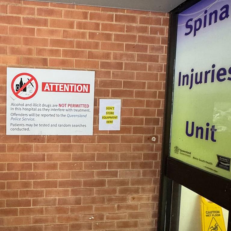 The entrance to the Spinal Injuries Unit at Princess Alexandra Hospital