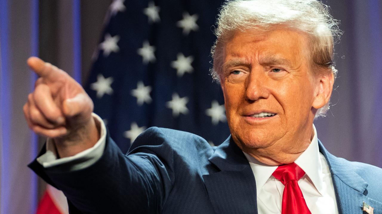 US President-elect Donald Trump speaks during a meeting with House Republicans at the Hyatt Regency hotel in Washington, DC on November 13, 2024. (Photo by ALLISON ROBBERT / POOL / AFP)