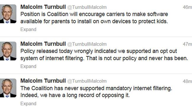 Malcolm Turnbull tweeted on the issue tonight.