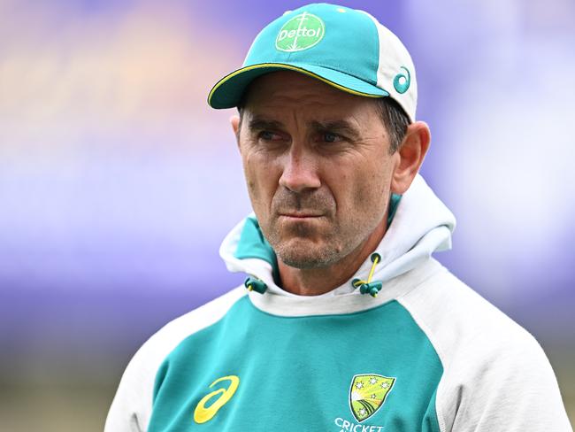 Justin Langer’s relationship with the Australian team became strained. Picture: Steve Bell/Getty Images