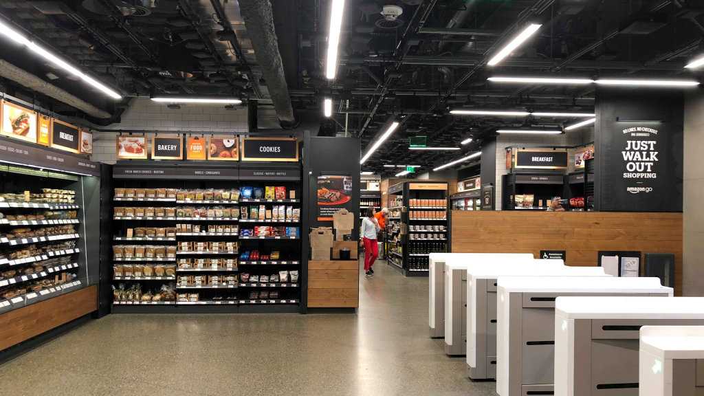 Inside Seattle's Amazon Go store.
