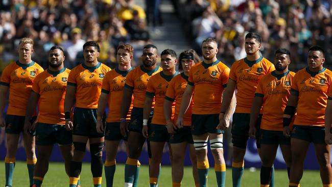 The Wallabies are learning some harsh lessons. Picture: James Worsfold/Getty Images