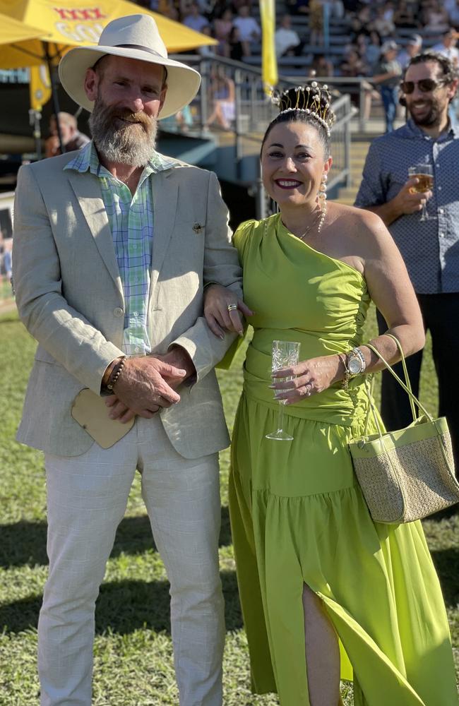 Mick Nichols and Kikki Watts at the Gympie Races on June 15, 2024.