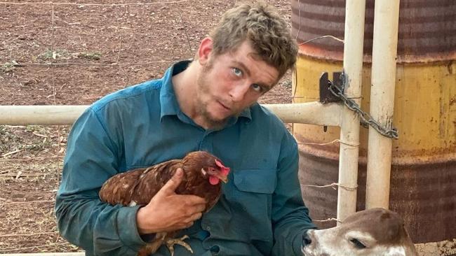 British backpacker Henry Dunn lost his lower left arm after a workplace accident on a remote Northern Territory cattle station.