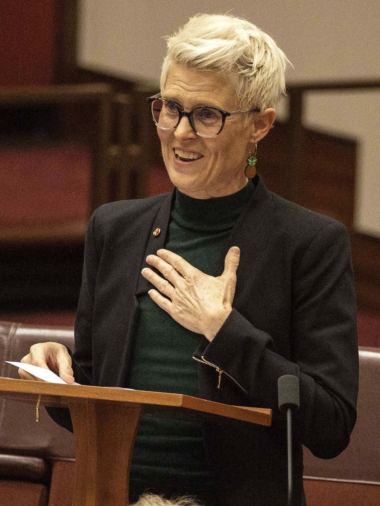 Federal Greens Primary and Secondary Education spokeswoman, Senator Penny Allman-Payne. Picture: NCA NewsWire / Gary Ramage