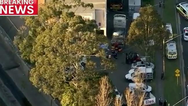 Five ambulance crews attended. Picture: 7 News Sydney