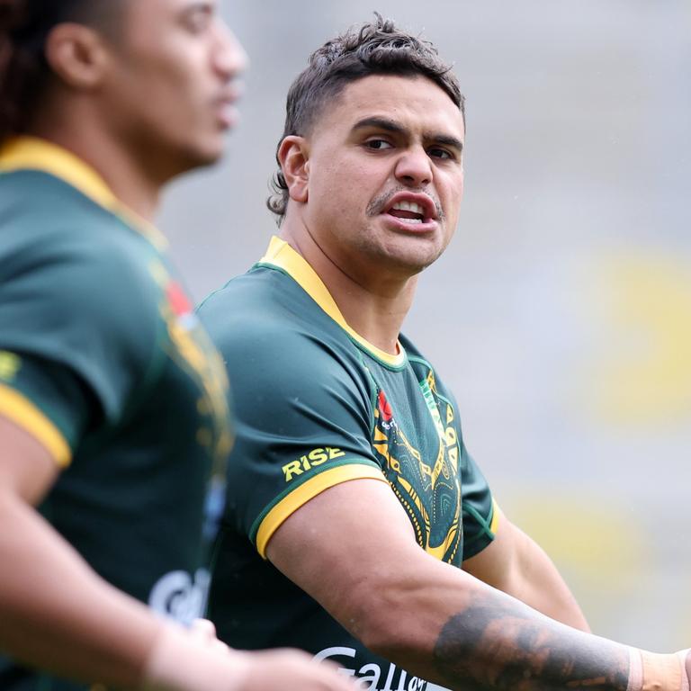 Latrell Mitchell during Kangaroos training.