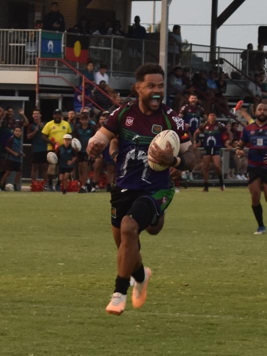 Open men's grand final between GH United and Coastal Balaz at the Mackay Indigenous Rugby League Carnival. Picture: Mitch Bourke.