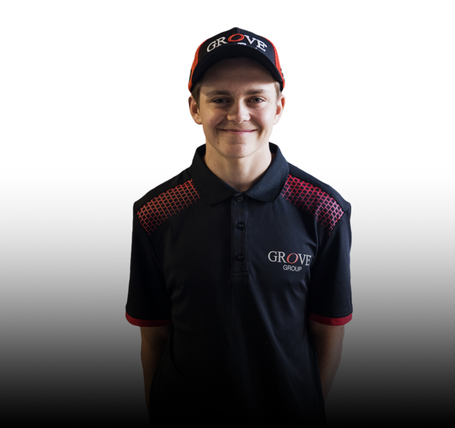 Oscar Targett is a young gun on the rise and is part of the Grove Academy. Picture: Grove Racing.