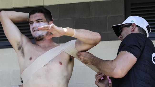 Rockliff says the shoulder is feeling the best it has in years. Picture: Sarah Reed.